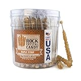 Boone's Mill | Rock Crystal Candy Sticks | Dark Amber Maple Syrup | 36 Count