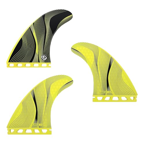 Ailerons double onglet Aqubona en fibre de verre nid d'abeille pour votre planche de surf