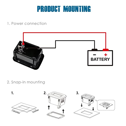 HonorMeet Digital DC 12V 24V 36V 48V 60V contaore