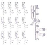 Valance Clips for Blinds, 20 Pieces Blind Clips 2.1 Inch Hidden Clear Plastic Window Blind Parts/Acc