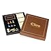 WS Game Company Clue Luxury Edition Board Game with Burl Wood Cabinet, Gold-Plated Accessories, and Faux Leather Storage, Family Board Games for 3 to 6 Players