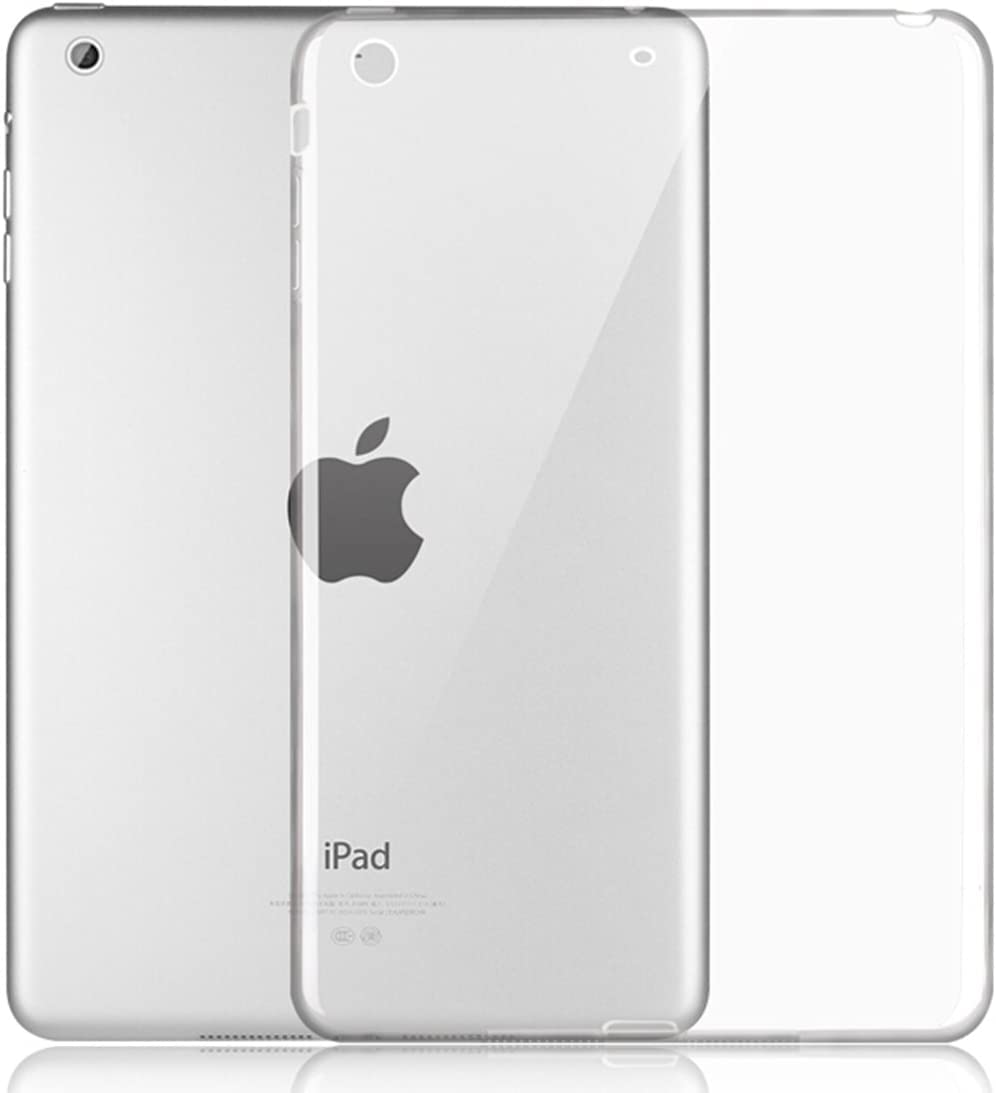 iPad Mini 1/2/3/4/5 (7.9 inches) Case Cover Corner Protection Bumper Soft Silicone Shockproof Ultra Slim Premium Anti-Scratch Apple iPad Mini 1st 2nd 3rd 4th 5th Generation (Clear) by Nice.Store.UAE