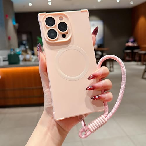 Coque antichoc iPhone 16 silicone mat avec chargement magnétique et cordon