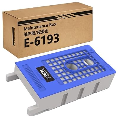 LCL T6193 C13T619300 Ink Maintenance Tank Cartridge Box Replacement for Surecolor T3000 T3070 T3080 T3200 T3270 T3280 T5000 T5070 T5080 T5200 T5270 T5280 T7000 T7080 T7070 T7200 T7270 T7280 (1-Pack)