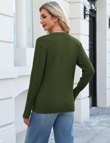 Zeagoo Sweaters for Women Cable Knit Long Sleeve Crewneck Fall Winter Tops | Soft Warm Cozy Knitted Pullover Sweater, Lightweight Cute Trendy Fashion Comfy Clothing - image 5
