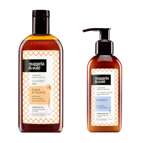 Nuggela & Sulé Pack Champú Nº1 'Fuerza & Volumen' + Acondicionador Hidratante Formato Viaje - 250 ml + 100 ml