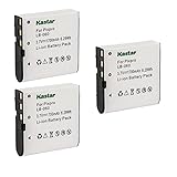 Kastar 3-Pack Battery Replacement for Ordro HDV Series HDV-Z20, HDV-Z25, HDV-Z28, HDV-Z30, HDV-Z50S, HDV-Z58 OUCCA DDV-A10, DDV-V8S, DV-K109, DVH-592II, HDV-A28, OUCCA HD Series HD-180, HD-500A, HD-A1