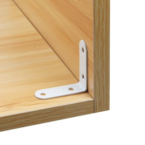 Équerres d'angle en fer robuste Coshar blanc pour meuble chic