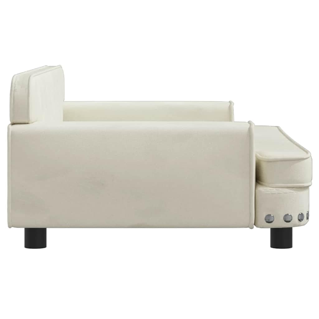 Genérico Cama para Perros de Terciopelo Crema 90x53x30 cm,Producto para Mascotas y Animales,Productos para Mascotas,Productos para Perros,Camas para perros-171874