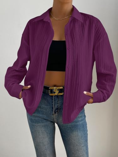 Image of GRECIILOOKS Shirt for Women | Women Shirt | Long Shirt for Women | Shirt Tops for Women | Oversized Shirt for Women