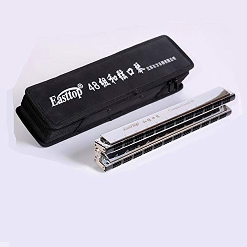Harmonica T2-1 Easttop 48 Double Accord Compact Harmonica Senior Professionnel Jouant Armonica Harpa Instrument De… - Les Beatles, Paul McCartney, John Lennon, RIngo Starr, George Harrison Harmonica T2-1 Easttop 48 Double Accord Compact Harmonica Senior Professionnel Jouant Armonica Harpa Instrument De…