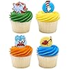 DecoPac Dr. Seuss Cupcake Rings, 24 Cupcake Decorations Featuring Horton, The Cat In The Hat, Things, Red Fish, For Birthday, Party, Celebrations - 24 Pack #4