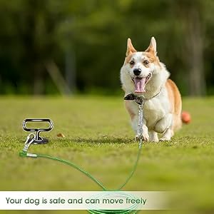 Dog Stake, Heavy Duty Dog Tie-Outs & Stakes (140LBS), Screw in Dog Yard Stake, Yard Stake for Dogs, Easy Installation, Suitable for Yard, Park, Beach, Camping Dog Stake, Heavy Duty Dog Tie-Outs & Stakes (140LBS), Screw in Dog Yard Stake, Yard Stake for Dogs, Easy Installation, Suitable for Yard, Park, Beach, Camping