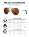 Pro Acme Polarized Aviator Sunglasses for Men and Women 100% UV Protection, 58mm (Gold Frame/Brown Lens)