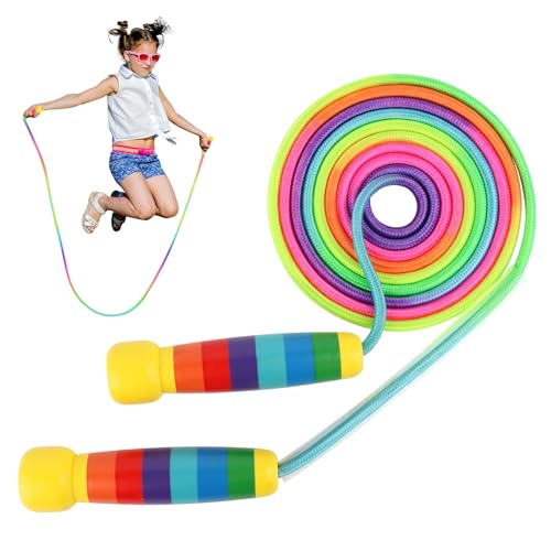 Corde à Sauter Longue 2.5m,Longue corde à sauter de sport,Corde à Sauter Enfant de 2.5 m pour Multijoueurs,pour garçons et filles de 4, 5, 6, 7, 8, 9, 10...