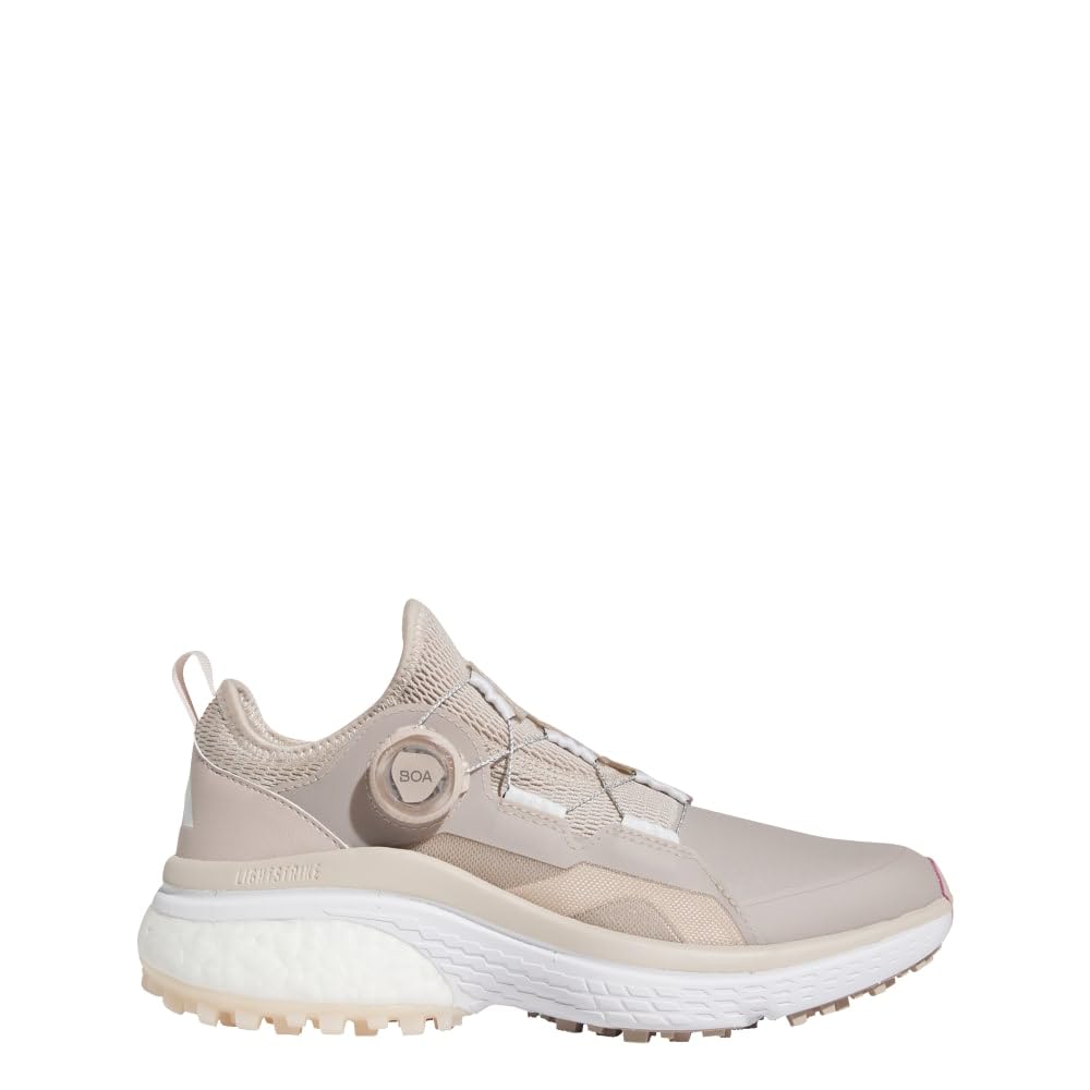 adidas Women's Solarmotion Spikeless BOA Golf Shoes, Wonder Taupe/Footwear White/Wonder Quartz, 9