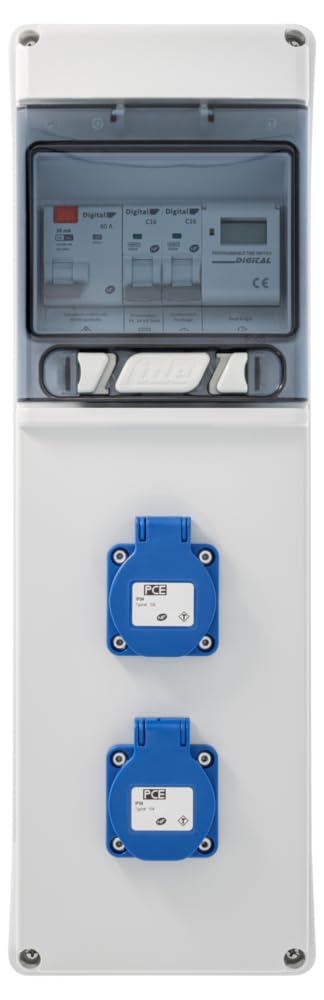 BATILEC - Coffret électrique piscine avec horloge électronique + ID 40A 30mA AC + 2 DISJ 16A + 2 PRISES
