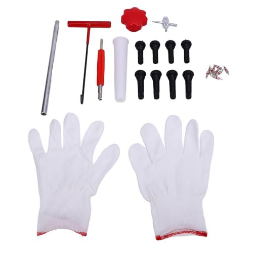 24PCS �^�C���o���u�����c�[�� �^�C���o���u �X�e���v���[�c�[���Z�b�g �o���u�R�A�̎��O�������[�o�[ �����e�i���X �c�[���Z�b�g TR413 TR414 ������ ATV�g���b�N�̘R��o���u�����p (�Ԃ��n���h��)