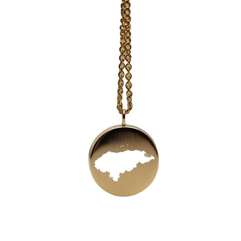 Pendentif carte du Honduras, le bijou de voyage délicat pour garder vos souvenirs au cœur