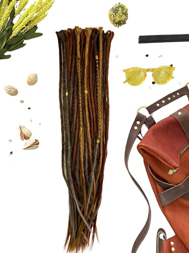 Ready to ship Trio Brown Dreadlocks Single ended 24 inches boho dreads 20 Single ended 24 inches boho hairstyle Custom Dreadlocks Extensions extensions