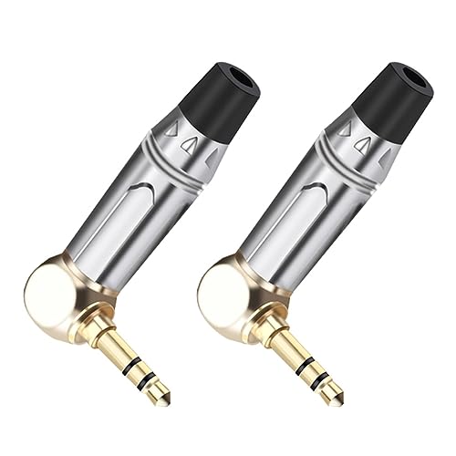 Conector jack de 3 polos 3.5mm estéreo en forma de L para solucionar problemas de audio intermitente 2