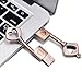 64GB USB 2.0 Flash Drive,Smozer Metal Love Heart Key Shaped USB Drive Thumb Drive USB Computer Memory Drive Nice Gifts for Wedding/Anniversary/Photography (64GB, 1 Pack with Gift Box)