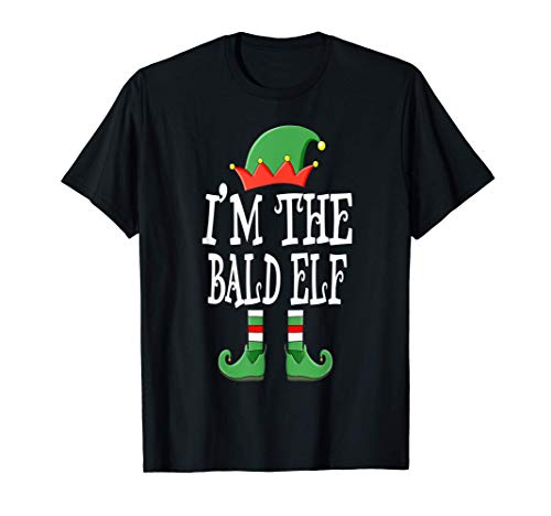 I'm The Bald Elf Group Matching Family Christmas Funny Gift T-Shirt
