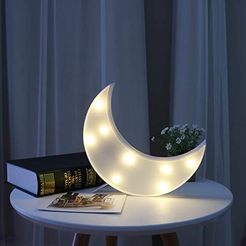 Lámpara de Mesa Lunar LED Decorativa Blanca miniatura 4