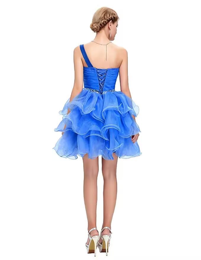 Beaded Homecoming Dresses for Teens Short Prom Dress for Women Tiered Short Formal Evening Ball Gown Puffy with Bow2