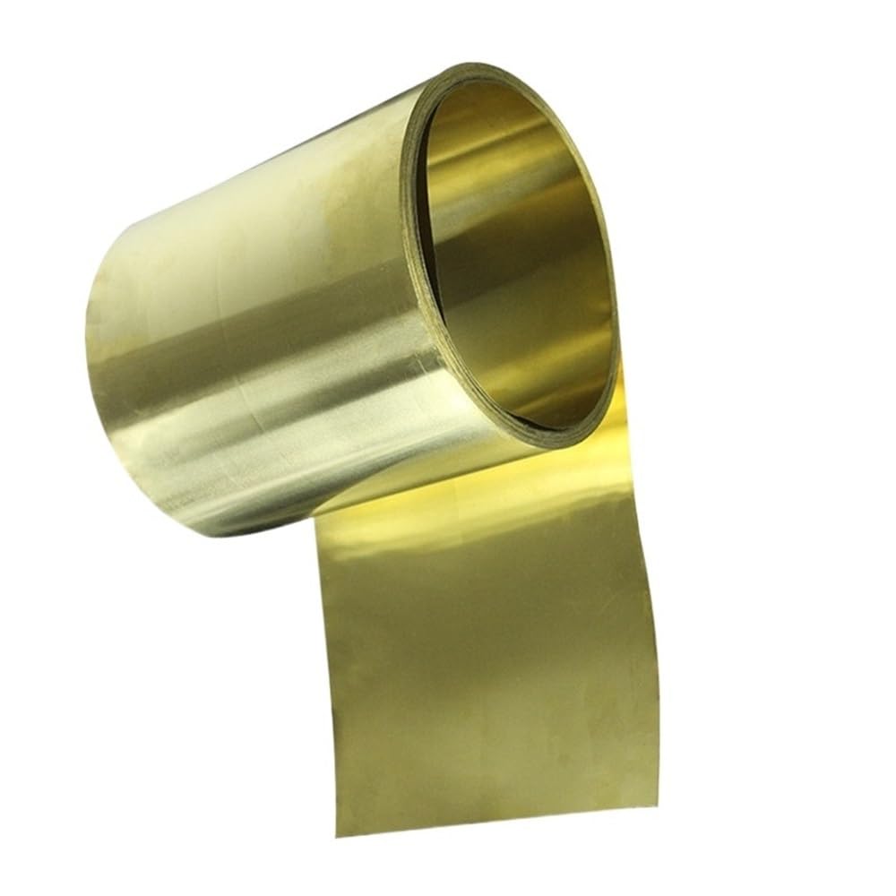 1 szt. 1-metrowa rolka cienkiej blachy mosiężnej - wysokiej czystości folia mosiężna, folia metalowa H62 do precyzyjnych instrumentów(0.4MM*1M*50MM)