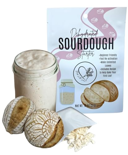 Dehydrated Sourdough Starter by Made With Loave | INCLUDES Recipe | Beginner Friendly | As Seen On TikTok | 5g