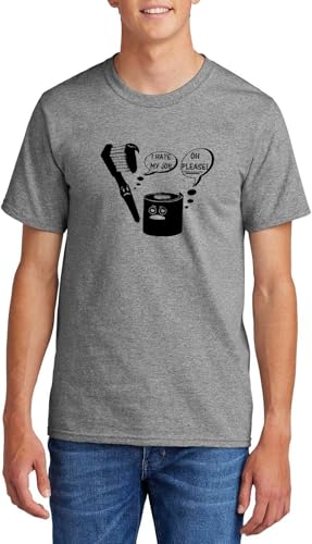 Image of I Hate My Job Toothbrush Toilet Paper Funny Top Toothbrush Toilet Paper Humor Graphic Cotton Tee Adult Youth Tall Men Women