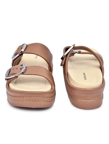 Image of SUPER SOFT Comfortable with Adjustable Strap Flip-Flops Women's & Girl's Cushioned |Waterproof Anti Skid & Lightweight OUT Door & IN Door Slipper BBINDIGO2