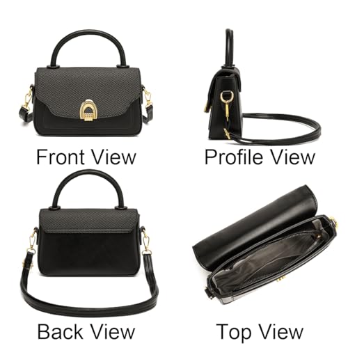 Detachable Strap Crossbody Bag & Shoulder Bag in PU Knit-Like Leather - Y2K Tote Bag for Women, Mini Purse for Work, Travel3