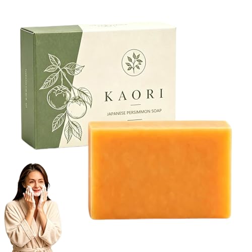 Duielly Kaori Persimmon Soap for Old People Smell 2026 New Deodorizing Persimmon Soap Bar Highly effective cleansing gentle on the skin Natural Japanese Soap for Aging Skin (1)