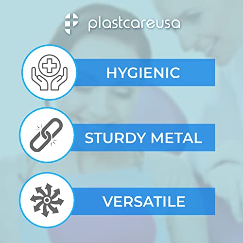 10 Pack Metal Chain Bib Clip Holders For Dental Bibs - Lanyard With Ball Chains & Alligator Clamps To Hold Napkin, Covers, Mask For Dentist Clinic #TOP6