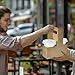 2 Cup Disposable Drink Carrier for Delivery with Handle, 10 Kraft Paperboard Cup Holder, Cup Carriers for Hot or Cold Drinks, to Go Coffee Cup Holder for Food Delivery Brown