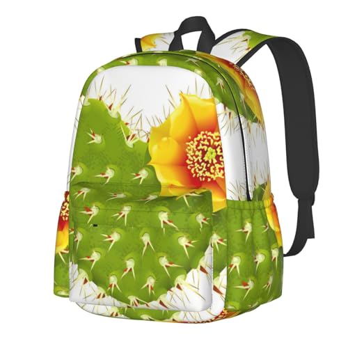 Sac à dos école cactus pour filles et garçons, modèle scolaire et loisirs design élégant