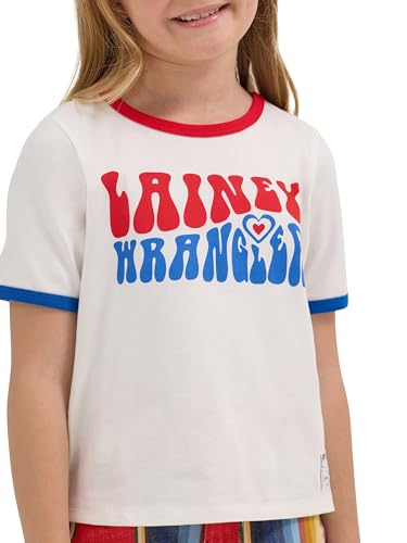 Wrangler Girl's Lainey Wilson Logo Ringer Tee4