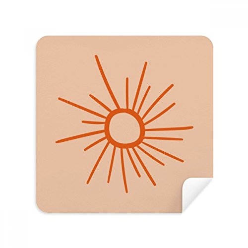 Tissu en suède soleil orange essuie efficacement vos lunettes et écrans