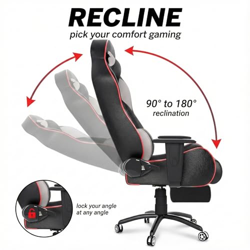 ASE GAMING Store ASE GAMING Gold Series Ergonomic Gaming Chair, Grey - Image 6