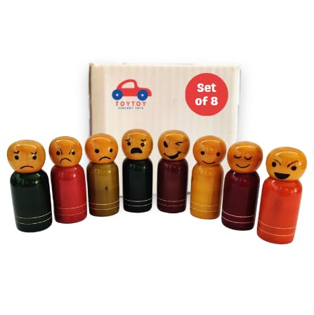 WETOYTOY Expression Finger Puppets | Wooden Finger Puppets for Kids l | Happy, Surprised, Worried, Sad, Funny, Scared, Angry & Calm (Set of 8) (B0D7M567GG) Amazon Price History, Amazon Price Tracker