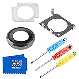 MMOBIEL Back Rear Camera Lens Cover Replacement Compatible with iPhone 7 (Black) 4.7 Inch incl. 3 x Screwdriver
