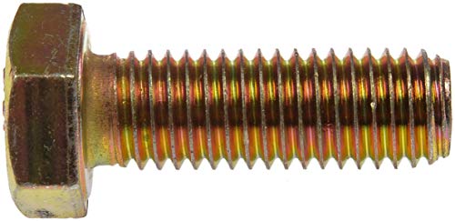 Tornillo de tapa M12 Dorman con cabeza hexagonal, perno clase 10.9 de 35 mm en color dorado 2