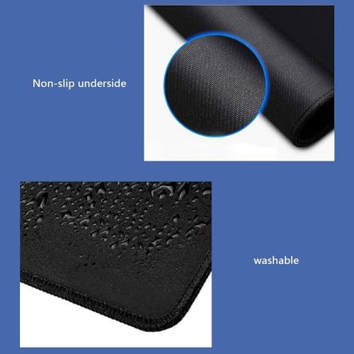 Image of Large Desk Mat (30 cm x 80 cm) - Waterproof PU Leather Desk Pad for Office & Gaming | Dual-Sided, Anti-Slip Extended Hexagons Pattern Writing Surface for Laptop, Keyboard, Mouse