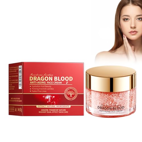 Eazerom 02 Crema Hidratante Sangre de Dragón,50g Dragon 's Blood Easy Cream, Antiarrugas,Antienvejecimiento,Day&Night Cream,Para la Hidratación,la Firmeza y las Líneas de Expresión