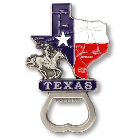 Texas Map Magnet with Opener - Mad Mags Cover