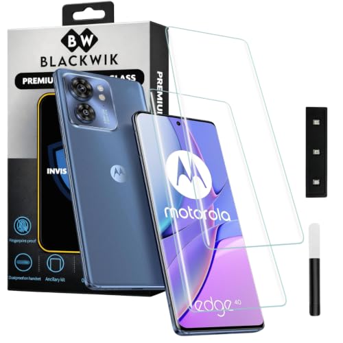 Image of Blackwik UV Curved Tempered Glass for Moto Edge 40 | 2-Pack