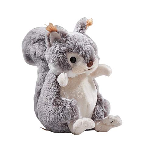 Dilly dudu Grey Squirrel Plush Toy Stuffed Animal 6-Inch