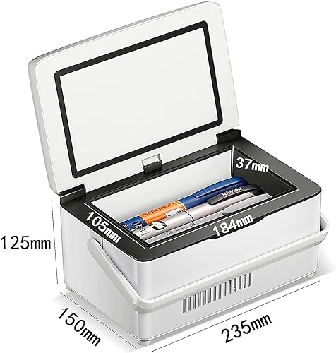 Refroidisseur d'insuline portable ELzEy avec écran LCD et prise USB